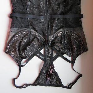 Black Lace Racerback Victoria's Secret Bustier